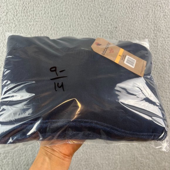 New Mens DOCKERS Blue Comfort Touch Crewneck Knit Sweater Size S - Picture 9 of 9